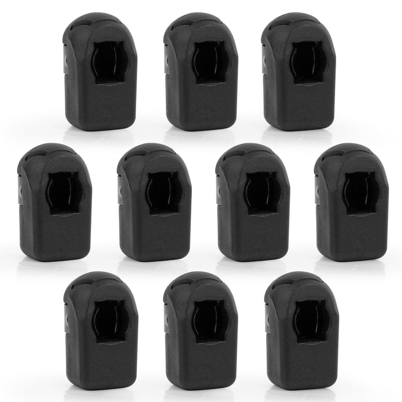 Gas Strut End Fittings for 10mm Ball-Stud (10 Pack) M6 Female Thread Brass Insert, RT-60-00008, Black Color M6 / 10 PCS