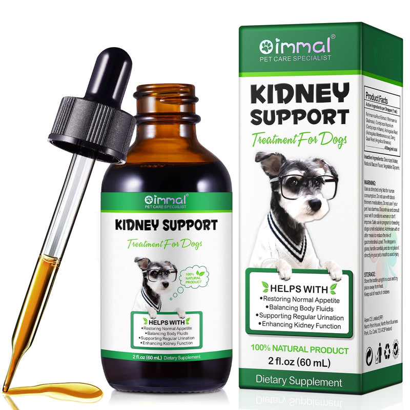 Kidney Support for Dogs - Kidney Support Supplement, Supports Immune, Urinary & Kidney Health Function, Natural Herbal Supplement (2 Fl Oz) 2 Fl Oz - PawsPlanet Australia