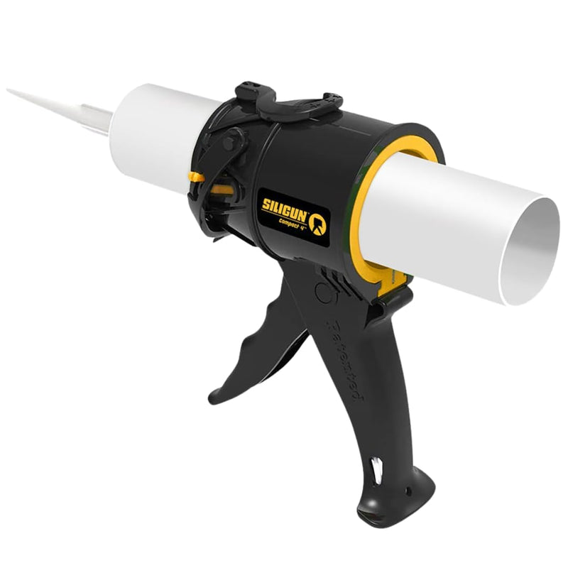 SILIGUN™ Gen-3 Compact Caulking Gun - No Drip Caulk Gun - Patented Design - Lightweight ABS Frame - Works with All 10 oz Tubes Siligun Caulk Gun Gen-3