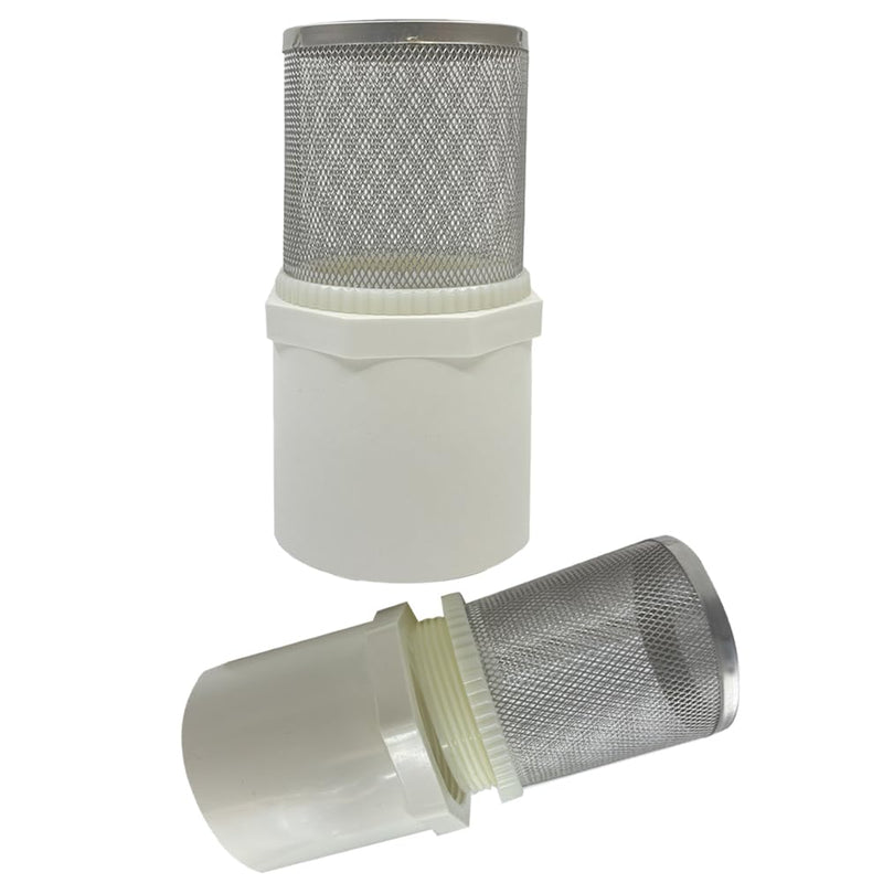 2 inch Suction Strainers Stainless Steel Filter Cover Connected to 2 inch/DN50 PVC Water Pipe Used to Remove Debris and Reduce Solid Entry