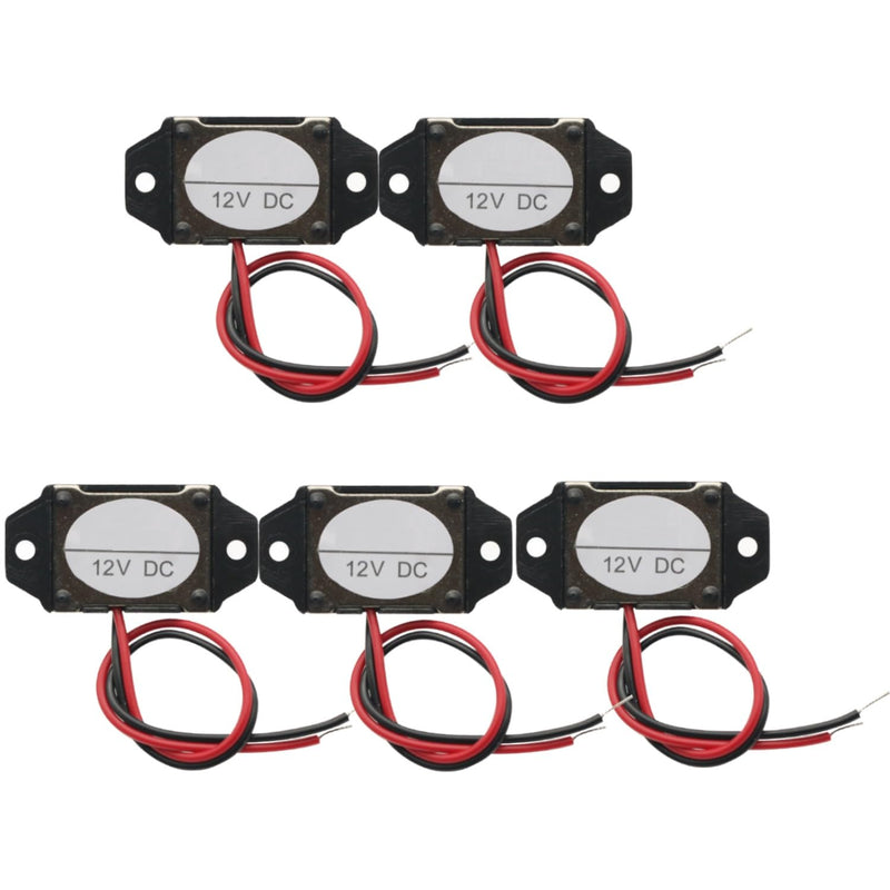 5PCS Alarm Buzzer DC 12V 75dB Mini Electronic Alarm Buzzers Constant Tone