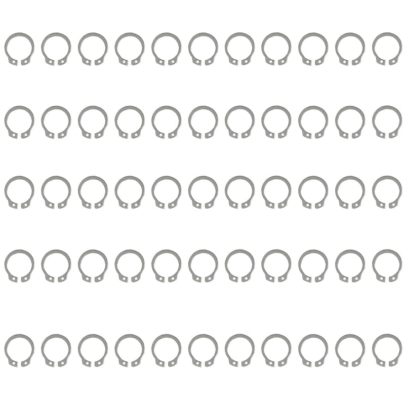 50 Pcs External Retaining Rings, Stainless Steel C-Clip Snap Rings, Inner Diameter 10 mm 10mm