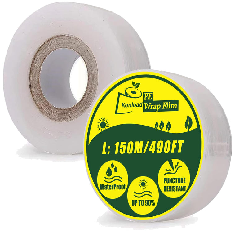 Nursery Grafting Tape, Buddy Tape for Fruit Trees/Plant Self-Adhesive PE Stretchable Film for Grafting and Budding -Garden Grafting Tool (3CM(1-1/5") W, 2 Roll) 3CM(1-1/5")W 2.0