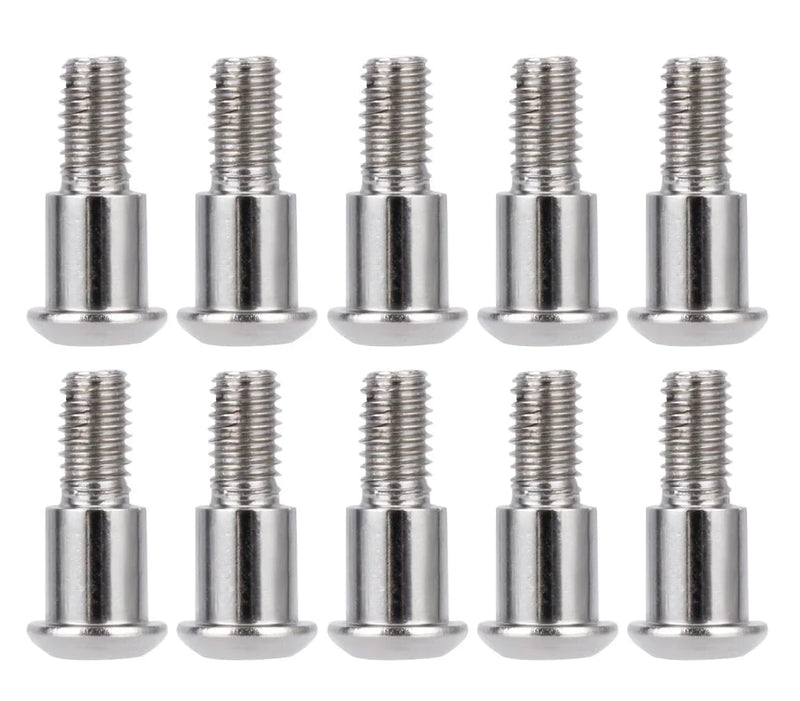 10Pcs M3x4x10mm Hex Buttonhead Incision Kingpin Shoulder Screws for Axial SCX10 AR44 AR45 Capra F9 Portal Axle Upgrade Parts(10PCS Silvery) 12pcs Grey