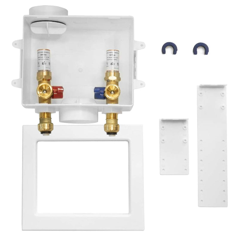 1P Seelink 1/2" Push Inlet x 3/4" MHT Washing Machine Outlet Box(WM015-1) Push Fit Copper Arrestor