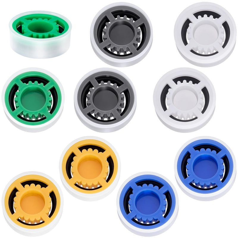 10 Pcs Shower Flow Restrictors, GPM 1.5/1.8/2.0/2.5/3.0 Shower Head Flow Reducer Limiter, Water Saver Adapter for Handheld Shower, Bathroom, Toilet