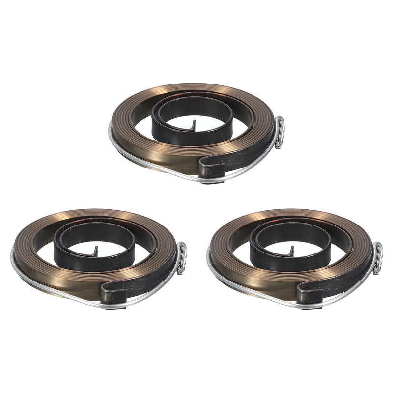 uxcell Drill Press Spring Drill Press Quill Feed Return Coil Spring Assembly Spring Steel Chemical Blackening Finish 980mm Expand Long 42 x 6 x 0.65mm 3 Pcs