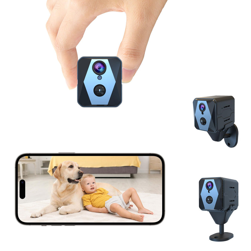 Hidden Camera, 4K QHD Spy Camera, WiFi Mini Camera, Small Camera, 100 Days Standby Time, Real-time Record, AI Motion Detection Camera, Cloud & SD Storage, Auto Night Vision Cameras for Home Security