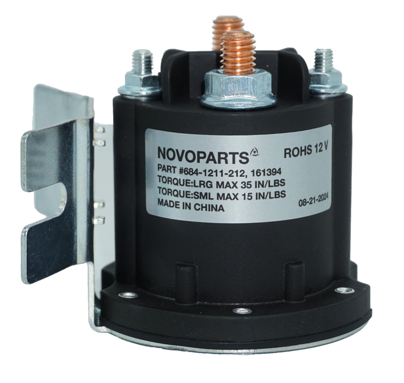 Solenoid Switch Relay 12V 150A 4 Terminal 161394 684-1211-212 Starter Solenoid Motor Relay DC Contactor HYD01633 HYD08831 Compatible with 684-1251-212 684-1261-212 684-1211-212-06 Max 800A