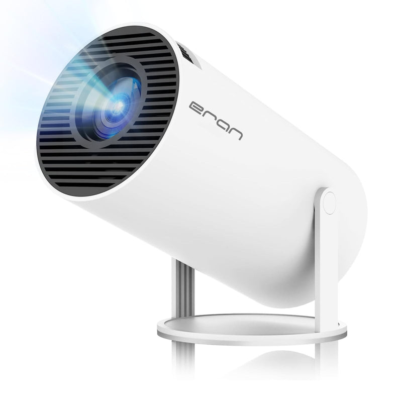 Mini Projector, HY300 PRO Portable Projector, Support 4K 1080P with Dual-Band WIFI6 5G Wireless 5.2 Bluetooth Android 13, 180° Rotatable, Auto Keystone Correction, 35"-130" Screen Video Projector HY300PRO