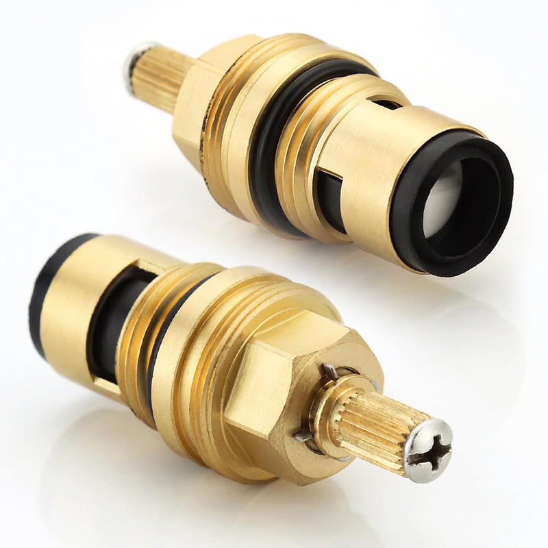 Kitchen Faucet Cartridge for Grohe 45883000 45882000 Cartridge Replacement Part, Cold Hot Flow Right Left Side Installation Suitable for Shower Bathroom Faucet Stem Replacement (45883000+45882000) 45883000+45882000