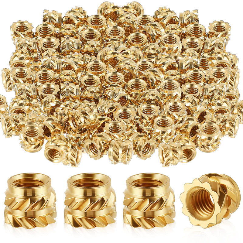 300 Pcs M3 Heat Set Inserts M3 x 4mm x 5mm M3 Threaded Insert 3D Printer Brass Inserts Knurled Metric Threaded Inserts Nuts for Plastic, 3D Printing Components 300