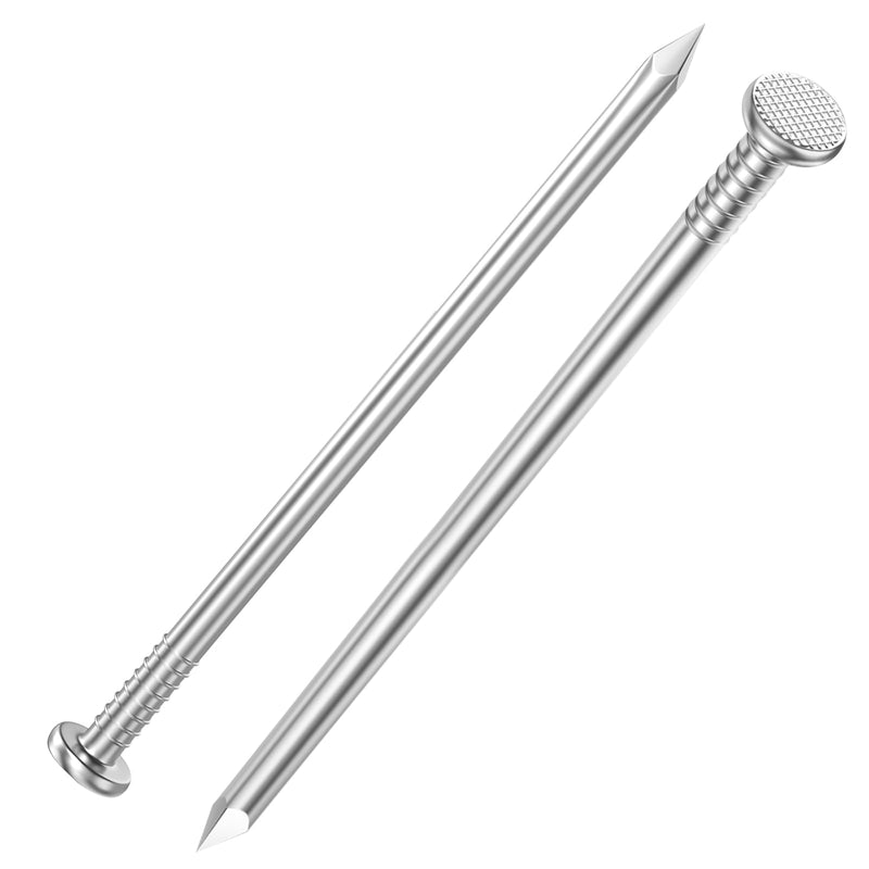 6 inch Hardware Nails, (15pcs) 1 lbs Stainless Steel Nails, Nails for Hanging Pictures, Long Nails, Wall Nails, Wood Nails 6 in 1lb Box