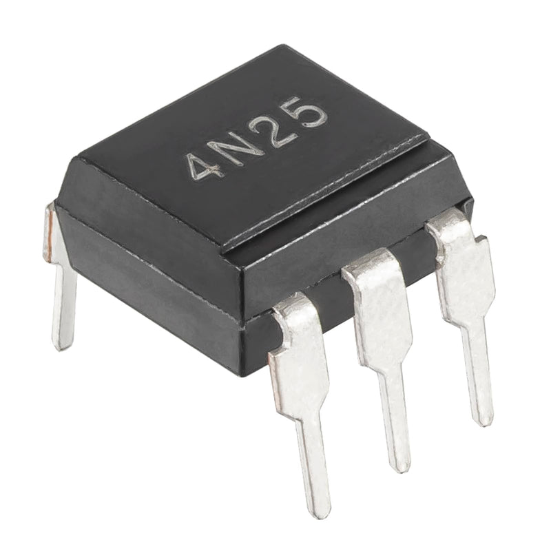 4N25 Optocoupler DIP-6 4N25VM 4N25SR2M High Speed Logic Output Optocouplers Transistor 6-Pin (Pack of 10pcs) 4N25