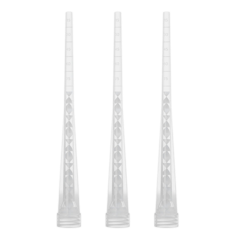 DCP Replacement Nozzles 3-Pack for Quickmast Anchor AE15, Clear Plastic
