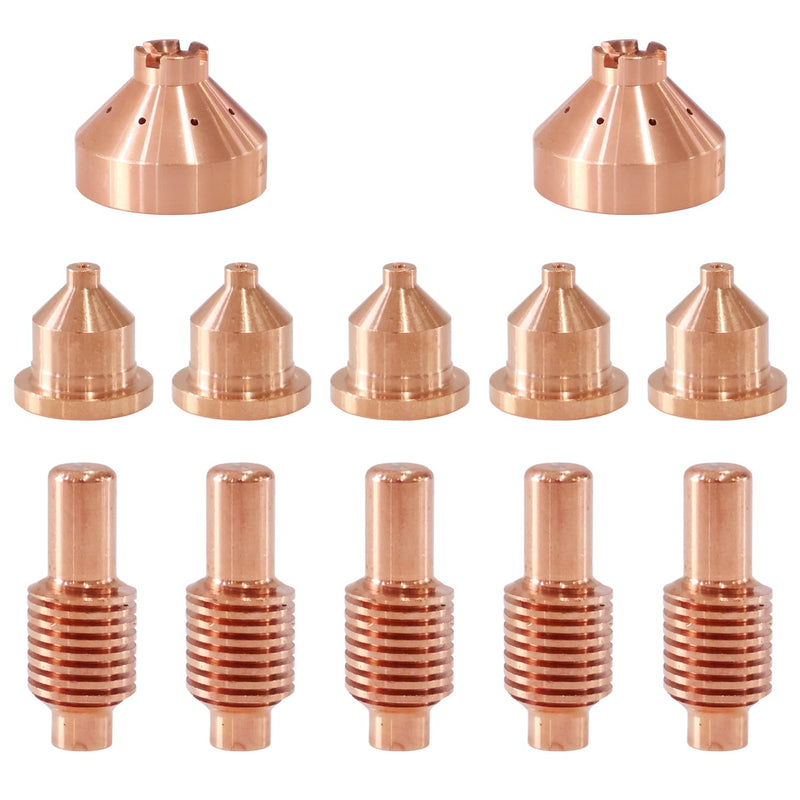 MAUTO Electrode 120573 Tip 120826 Nozzle Drag Shield 120828 Fit 600 Plasma Cutting Torch Consumable 12Pcs 120573 5pcs & 120826 5pcs & 120828 2pcs