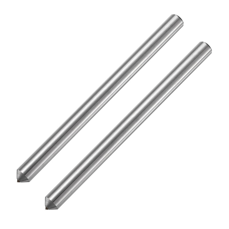 uxcell 2pcs Diamond Dressers, 11mm x 152mm (7/16" x 6") Single Tapered Point Grinding Wheel Round Pen Welded Diamond Dressing Tools, Silver Tone 7/16" x 6" 2