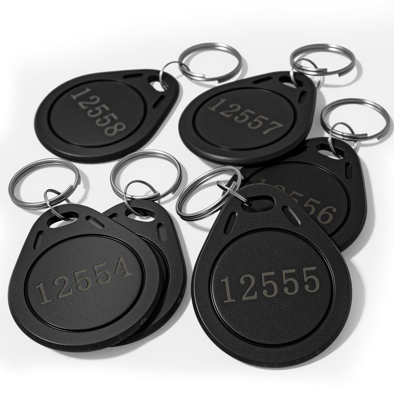 10 pcs 26 Bit Key Fobs Black RFID Keyfobs Writable Proximity Fob 125kHz Prox Cards Compatable with ISOProx 1386 1326 1346 H10301 Format Readers, Works with Vast Majority of Access Control Systems 10 pcs