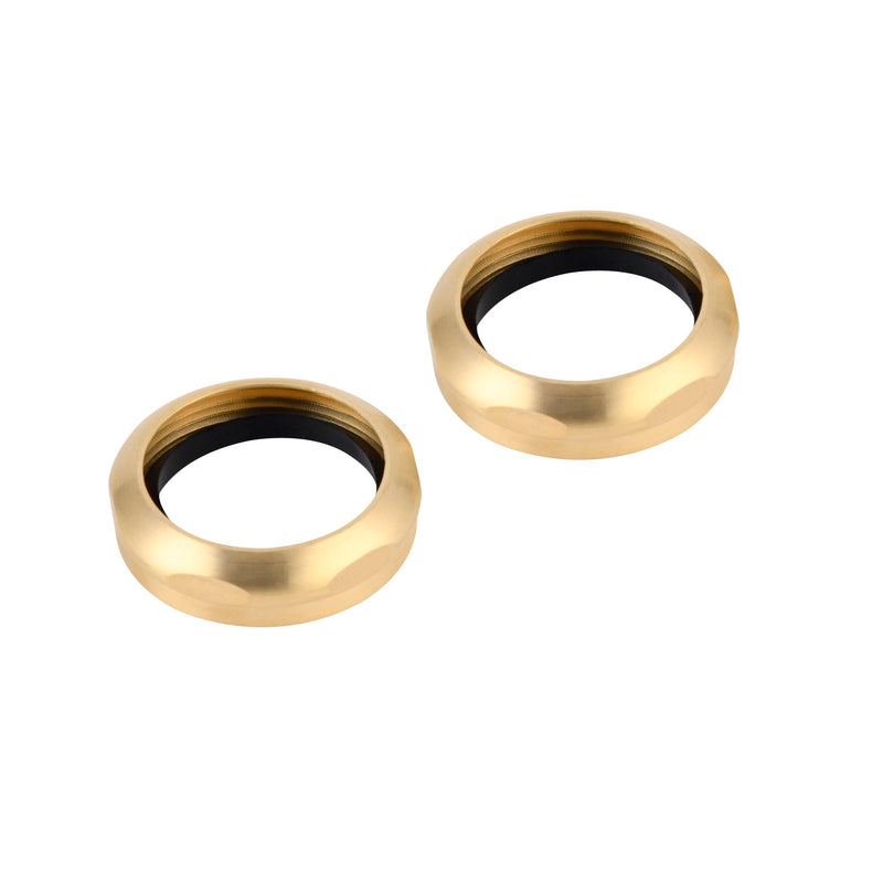 ZM Slip Joint Nut and Washer, Sink Drain Kit, Rough Brass, 1-1/2-Inch, 2 Pack 1-1/2-inch 2 Pack