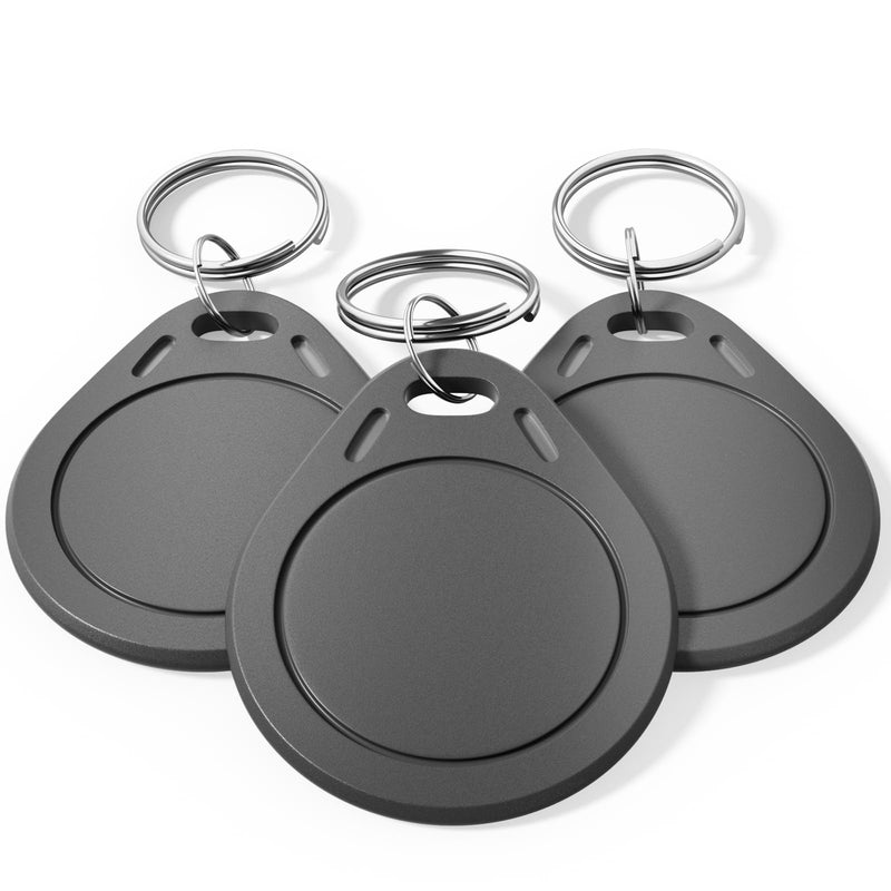 10 PCS Mifare Ultralight C ULC RFID Keyfobs NFC Key fob Token Tag Key Cards, 13.56MHz Contactless Ticket IC MF0ICU2 Gray RFID Key Fobs, Compatible with Upgraded SAFLOK, KABA, ONITY and Salto Locks 10 PCS