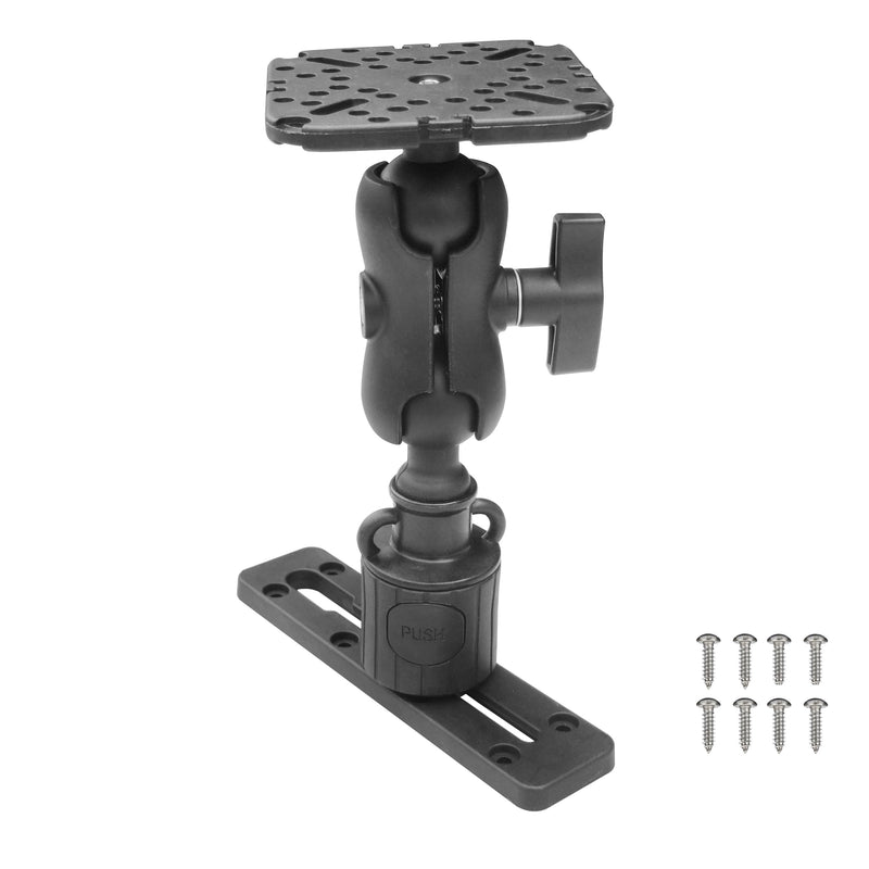 Fish Finder Mount Base, 360° Rotating Boat Electronics Finder Holder