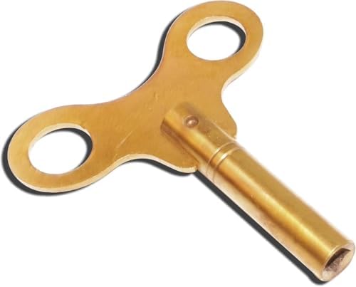 Key for Clock Winding Mechanical Clock Crank Winder Key Tool Brass Made (Key No. 8-4.25mm I.D.) Key No. 8 - 4.25mm I.D.