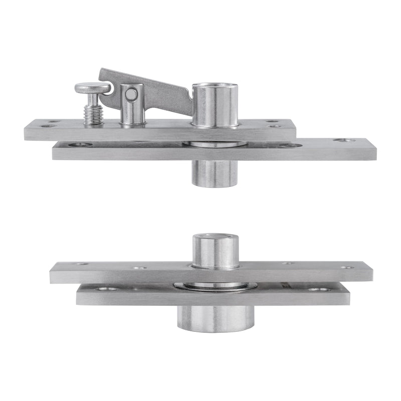 Pivot Door Hinges,Stainless Steel 360° Rotation Invisible Hinge for Bookcase, Murphy Door Hinges,Secret Door Hidden Hinges (150KG &360°) 150 KG RDZ-03-Pivot Hinge-Satin Brushed