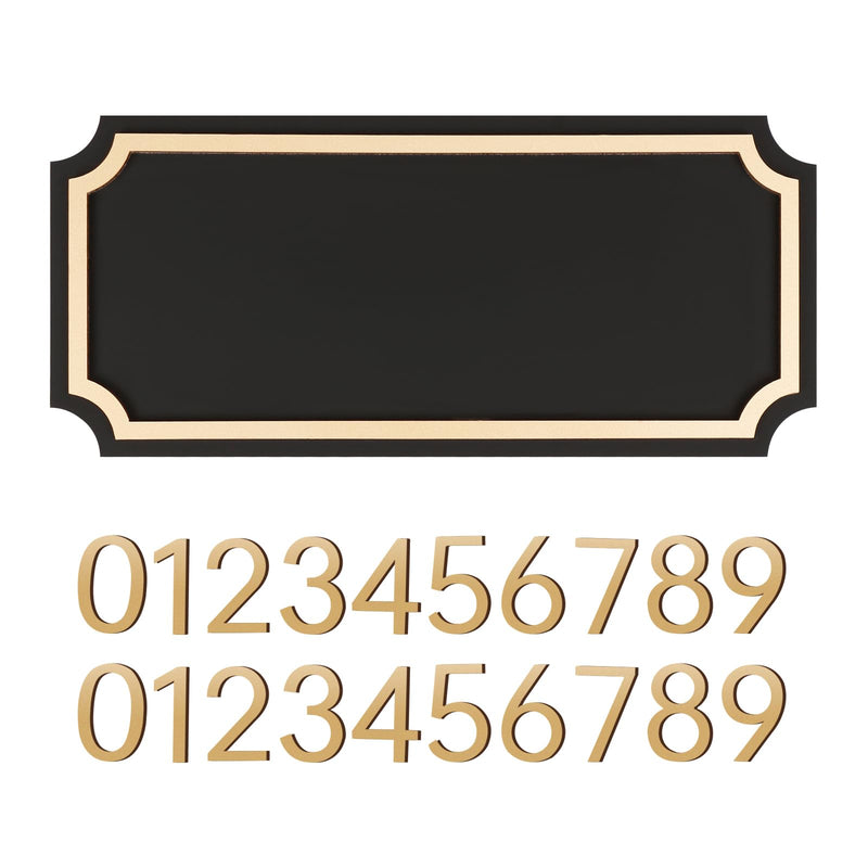 House Numbers for Outside, Address Plaques, Mailbox Numbers, Two Sets of Numbers from 0-9, Personalized Address Signs for House, Mailbox, Apartment, Office, Hotel, Classroom, Garden. Decorative Numbers Plaque.