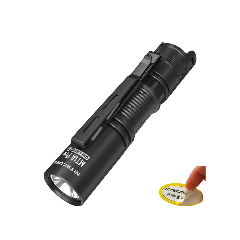 Nitecore MT1A Pro 800 Lumen EDC Flashlight Penlight, Compatible with 1x AA Battery. USB-C Rechargeable, Including NitecoreS Sticker