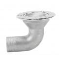 Marine Deck Drainer 316 Stainless Steel Split 90 Degree Elbow Deck Drain 32mm Diameter for Fishing Boats Yachts Commercial Vessels Seawater Corrosion Resistant