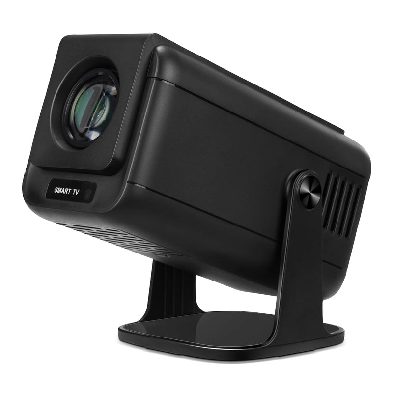 Mini Projector, V1 Portable Projector, Native 1920*1080P Support 4K Parse with Dual-Band WIFI6 5G Wireless 5.0 Bluetooth Android 13, 600ANSI, 270° Rotatable, Auto Keystone Correction Video Projector