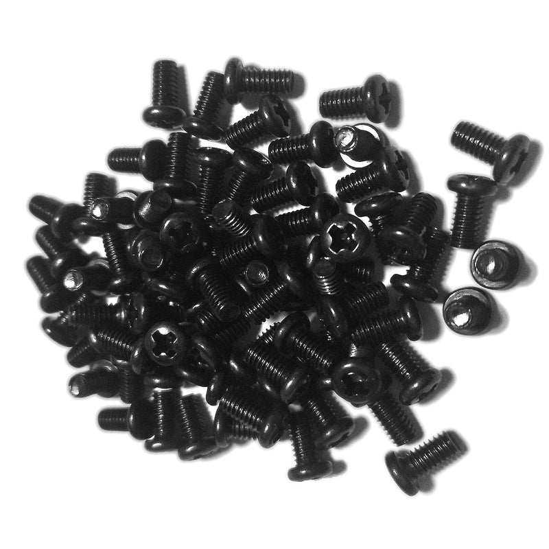 Kado 40pcs Cross Pan Head Screws M4-0.7 x 10mm Black, Phillips Screws M4x10 Carbon Steel Round Head, for Monitor Arm Mounting Wall Mounting Hardware Fastening Accessories 40pcs M4x10 - Cross Pan Head Black - NewNest Australia