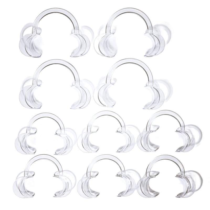 10 PCS Mouth Openers for Speak Out Game Mouthpieces,Dental Cheek Retractor Mouth Opener,Standard Dental Mouth Opener- Cheek and Lip Retractor,Includes 4 Mouthpieces for Kids, 6 Mouthpieces for Adults