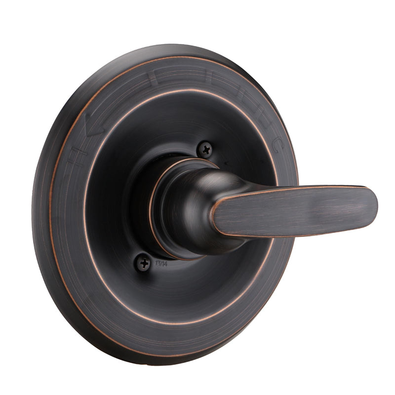 Replacement for Delta 1300/1400 & 13/14 Series Shower Trim Kit, Shower Cover Plate with Handle (Valve& Catridge Not Inclued) (Oil Rubbed Bronze) Oil Rubber Bronze 1