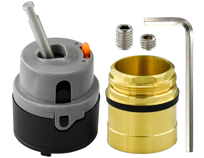 RP50587 Single Handle Compatible with Delta Repair Kit,Lavatory Kitchen Shower Faucet Valve Assembly,Works with DIAMOND Seal Technology Models Featuring a 36 mm Motion Cartridge, RP51503 Bonnet Nut RP50587，RP51503