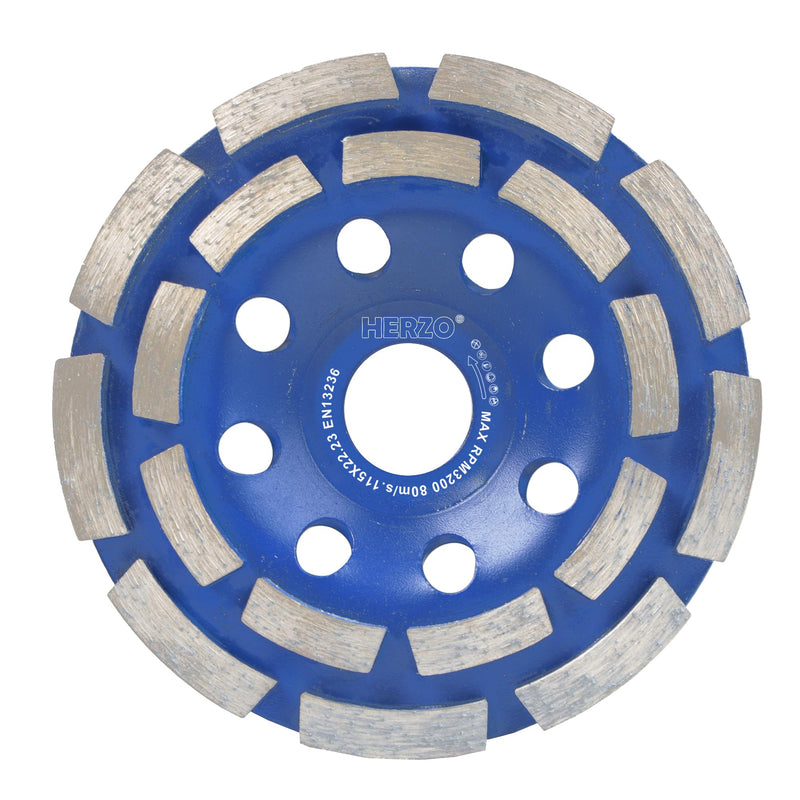 HERZO Diamond Concrete Grinding Wheel 4 1/2 inch,Angle Grinder Segment Wheels Cup for Polishing and Cleaning Stone Concrete Surface, Cement, Marble, Rock, Granite, and Thinset Removing 115mm