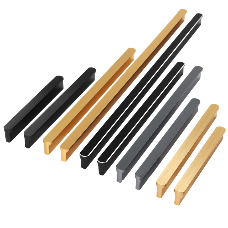 5 Pack Grey Cabinet Pulls - Kitchen Hardware Handles for Dresser Drawers -T Shape Cabinet Hardware (31.5 inch,Grey) 31.5 inch Gray