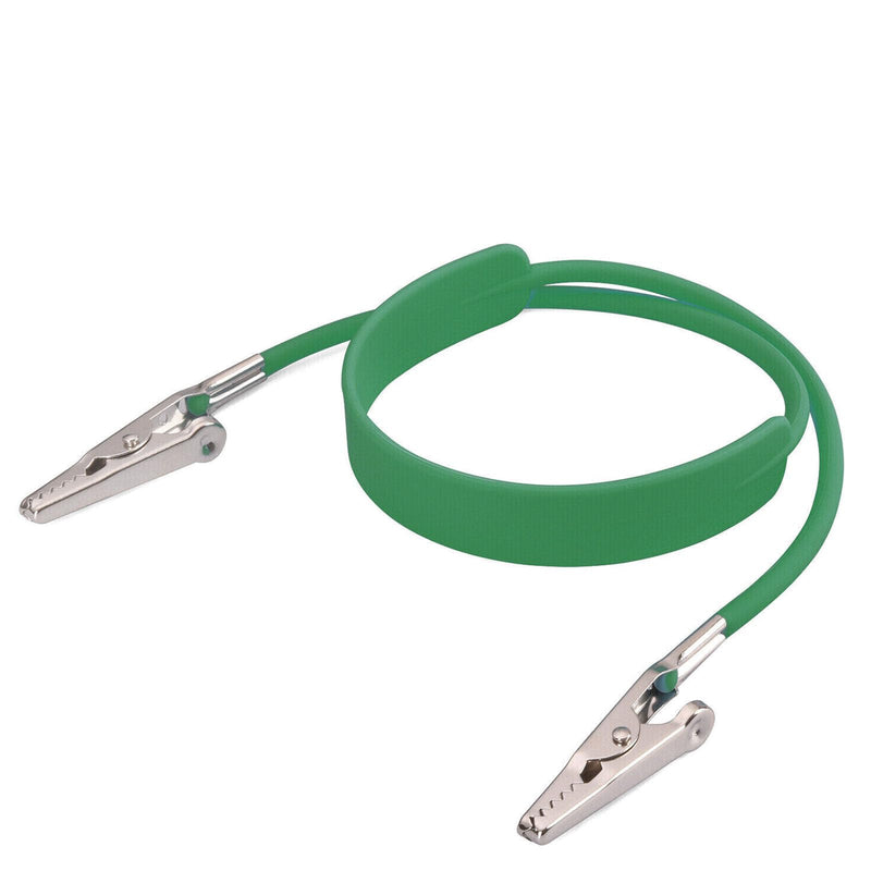 Dental Bib Holder Clips for Adult, Kid and Elderly, Napkin Clips, Neck Strap Napkin Clip Adjutable, Light & Sterilizable - Pack of 1, Green