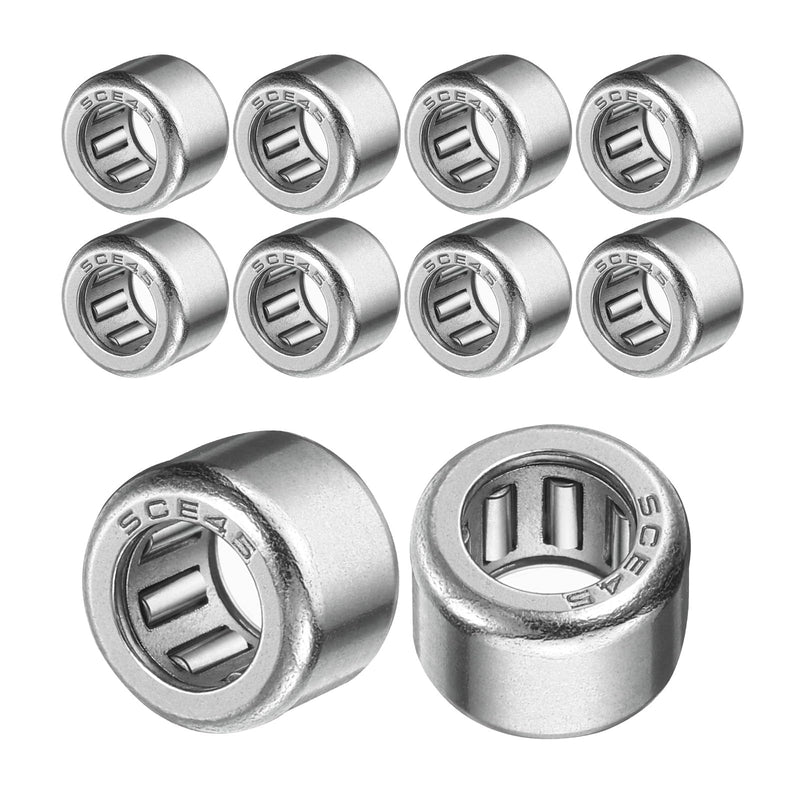 uxcell 10 Pcs HK0608 Needle Roller Bearings One Way Bearing 0.26 x 0.44 x 0.31 Inch, ABEC 3 Chrome Steel Bearing