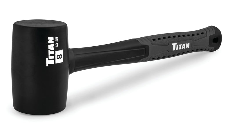 Titan 63108 8oz Rubber Mallet 8oz Black