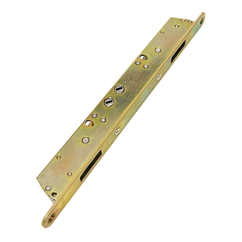 Alloy Steel Two Point Mortise Lock with Face Plate 11.75" (with NO Anti-Slam Pin) for Sliding Glass Doors | Door Hardware Locking Mechanism