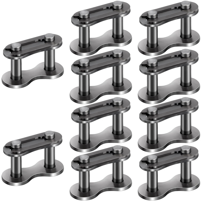 OIIKI 10 PCS Roller Chain Offset Link #41, Steel Alloy Master Connector Link, Heavy Duty Crank Link Suitable for Motorcycle, Bike, Home and Industrial Machinery, Sports Utility Vehicles 10 pcs, #41