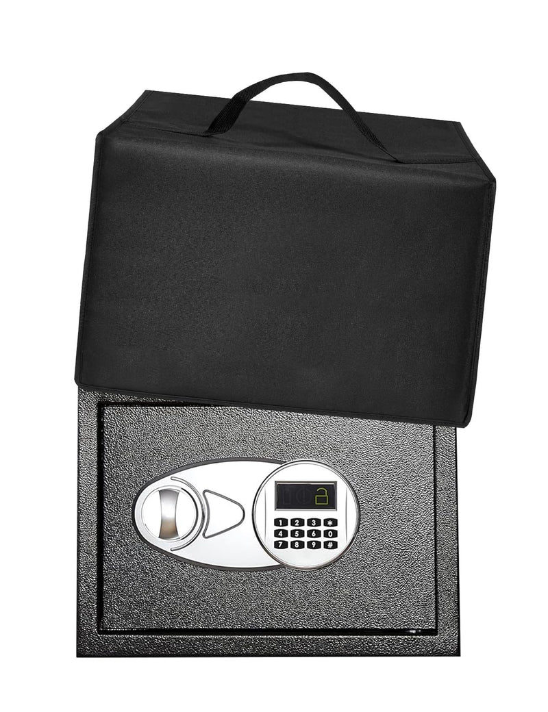 Safe Box Dust Cover Heavy Duty moisture-proof and Scratch-resistant Valuables Nylon Case compatible with Amazon Basics Steel Security Safe and Lock Box 0.5 Cubic Feet; Hidden Safes Black Covers