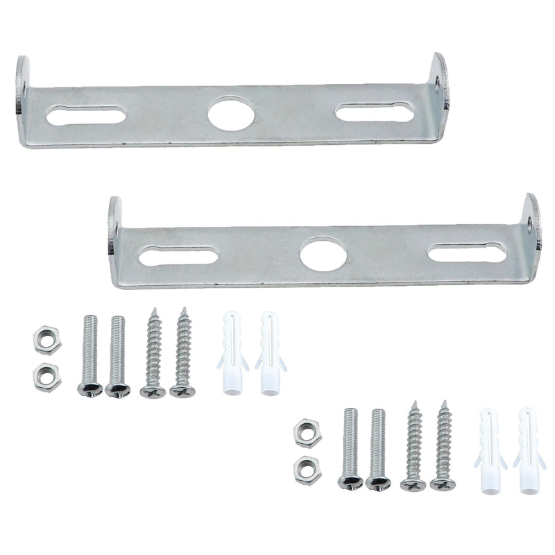 2PCS 94.7mm Length Silver Metal Wall Plate Bracket Lamp Mounting Bracket Socket Mounting Plate for Pendant Lamp Outdoor Lighting Wall Lamp Ceiling Mounting