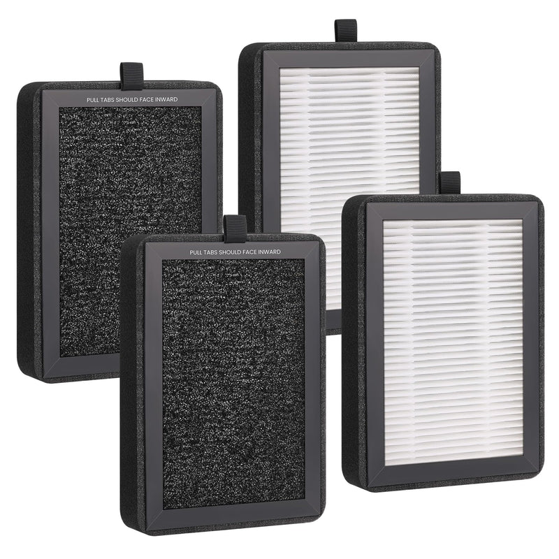 4 Pack LV-H128 Replacement Filter for Levoit Air Purifier LV-H128-4 Pack