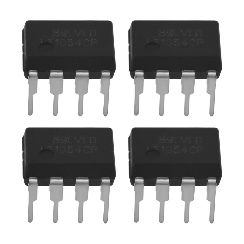 eMagTech 4Pcs 8 Pin Switching Regulators DC 3.5 to 15V Converter LT1054CP LT1054 for Electrical Switch Voltage Conversion 9x6.5x6mm