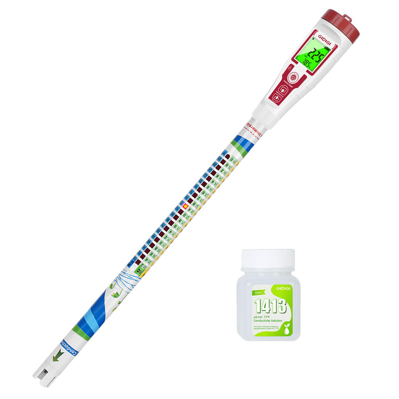 Truncheon Nutrient Meter PPM Meter Hydroponics TDS Meter Digital Water Tester EC TDS Tester(EC/PPM500/PPM700/CF) Specifically Designed for DWC Hydroponic System, Indoor Plant Grow, Home Garden etc