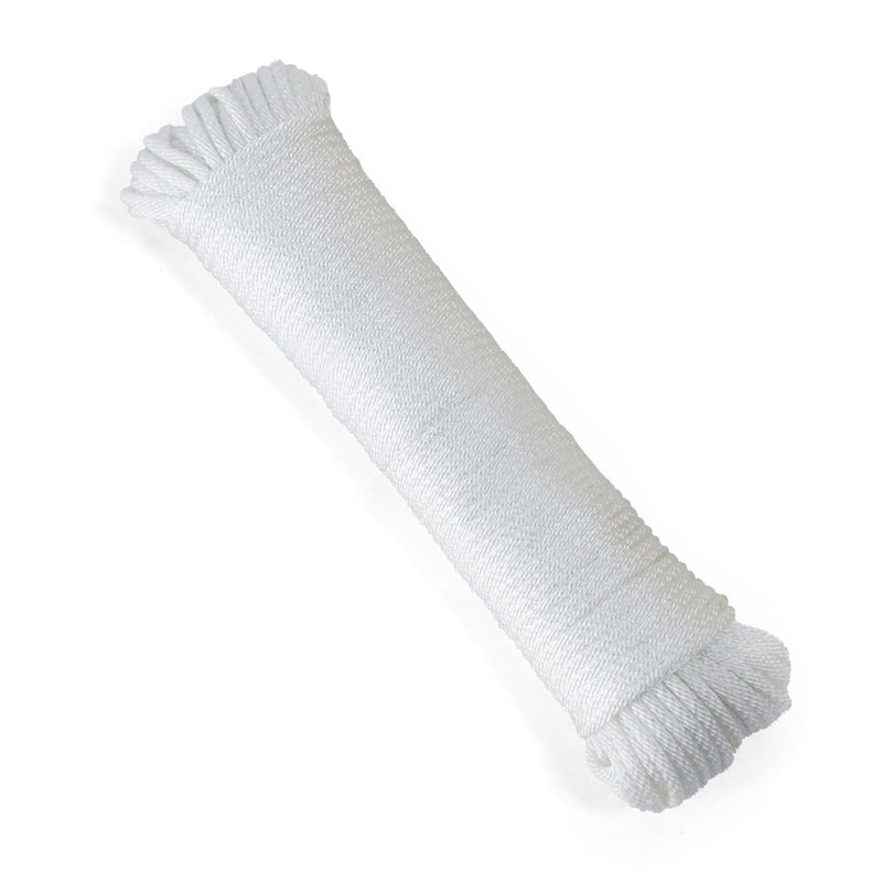 1/8inch 100FT Nylon Rope – Multipurpose Heavy Duty Rope – Abrasion & UV Resistant – Ideal Use for Camping, Clothesline, Marine Rope Flag Line - Shock Absorption Rope for Indoor Outdoor 1/8 In x 100FT