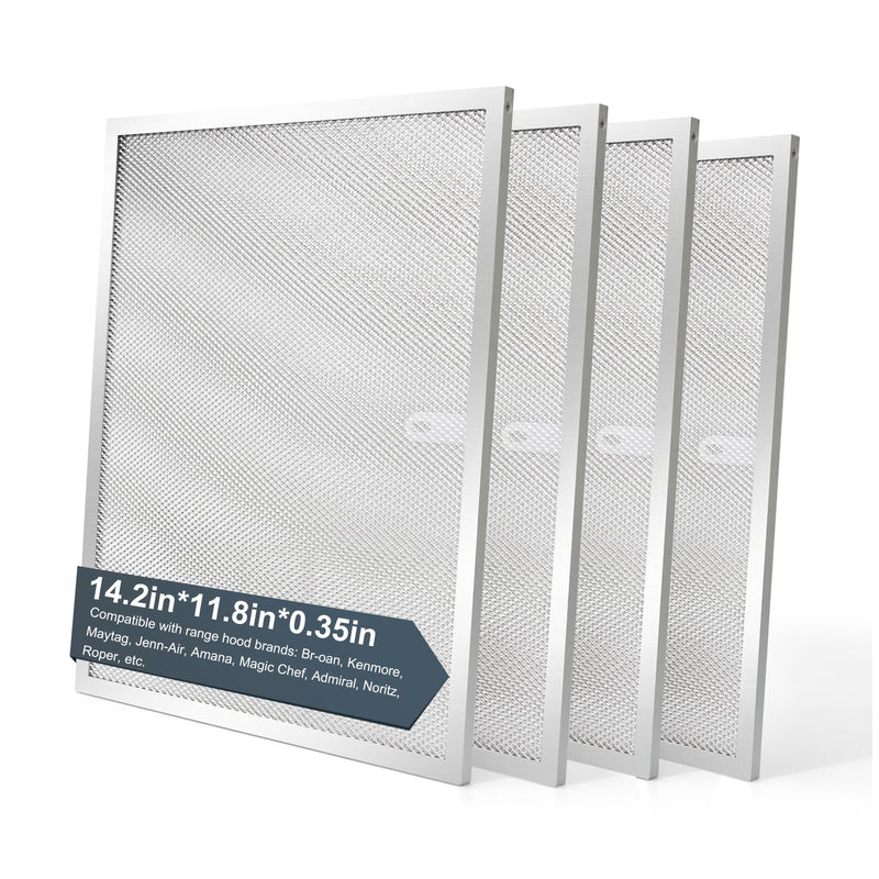 BPS1FA30 Range Hood Grease Filter 11-3/4" x 14-1/4"(2-Pack) Aluminum Filter Compatible with Bro.an Nu.Tone Allure Range Hood Filter,Replaces 99010299 99010305 S99010305 AP3378953 by oneket 2