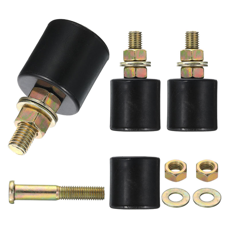 uxcell 4Pcs 1.57" x 1.57" (WxH) Slide Gate Guide Rollers, Nylon Bearing Guide Roller, Sliding Gate Support Wheel Gate Rollers for Pulley, Electric Door, Black 1.57" x 1.57"